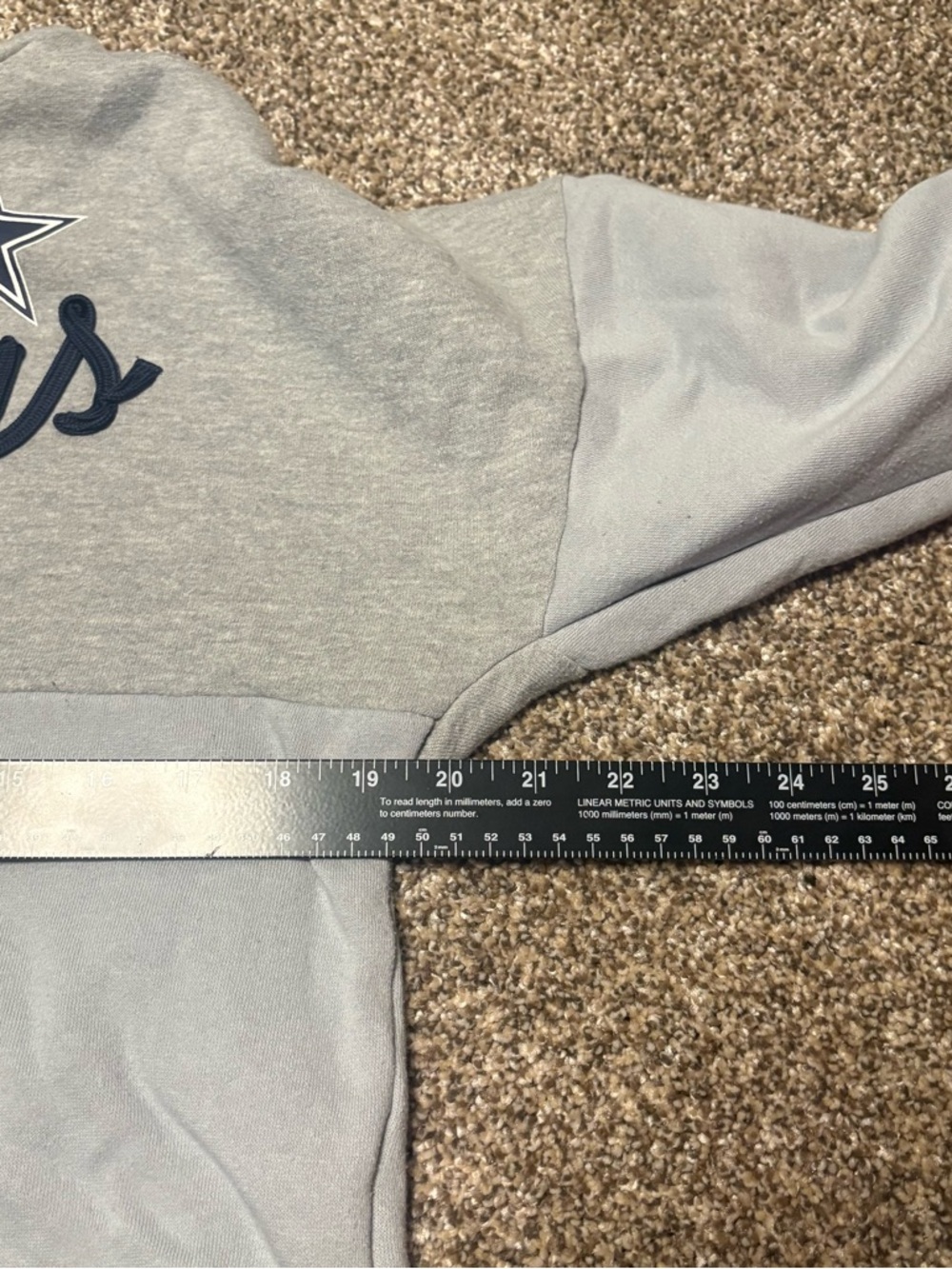 Dallas Cowboys Women’s Medium Colorblock Crewneck Sweatshirt - Navy & Gray - Picture 10 of 13